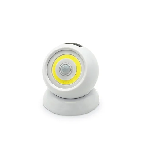 Luz de Noche LED 2W con Imán + Sensor de Movimiento Crepuscular (Pilas Incluidas)
