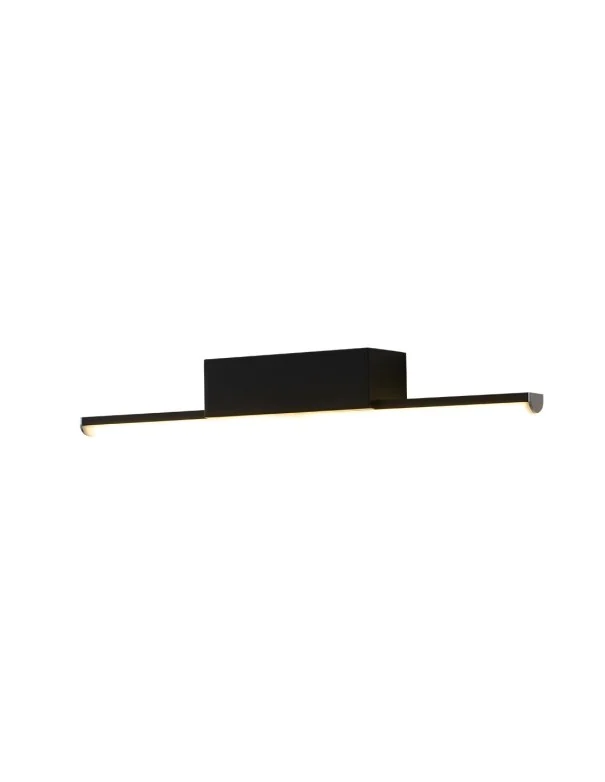 Luz para Espejo Baño Aluminio Negro