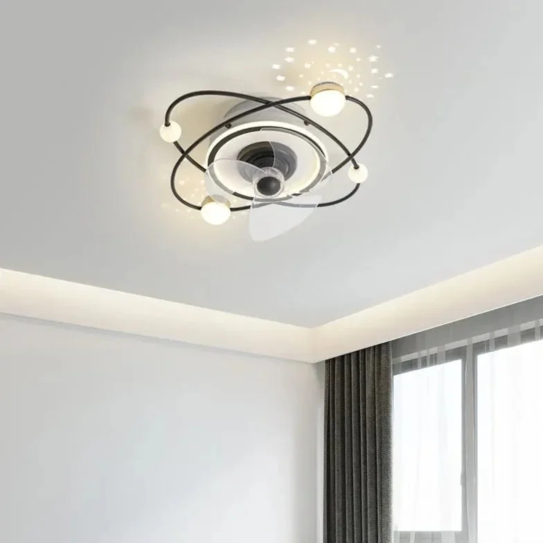 Ventilador de techo 3 aspas con luz moderno para dormitorio