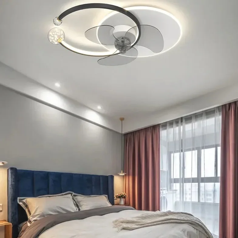 Ventiladores de techo con luz pequeños con control remoto LED