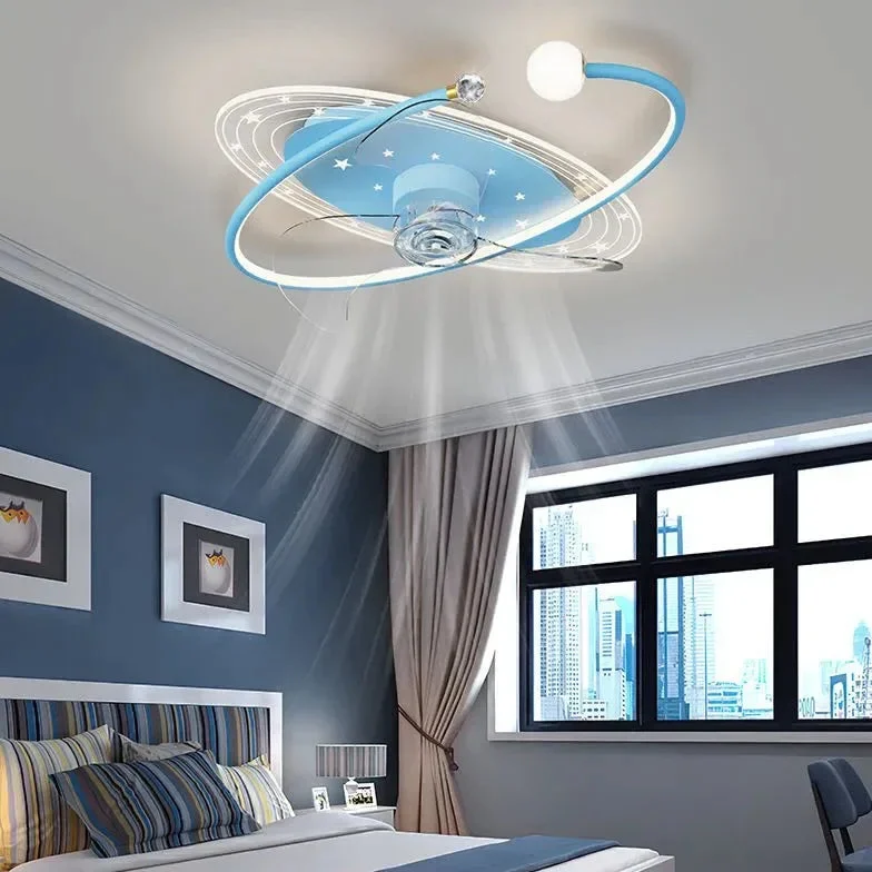 Ventilador de techo con luz infantil moderno y creativo