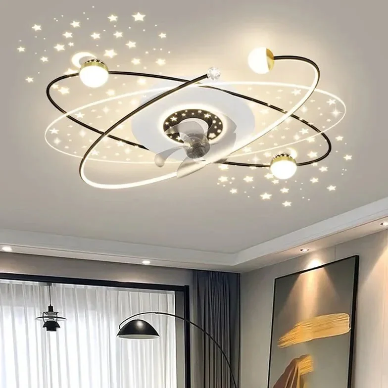 Con mando a distancia ventilador de techo luz moderno para salón