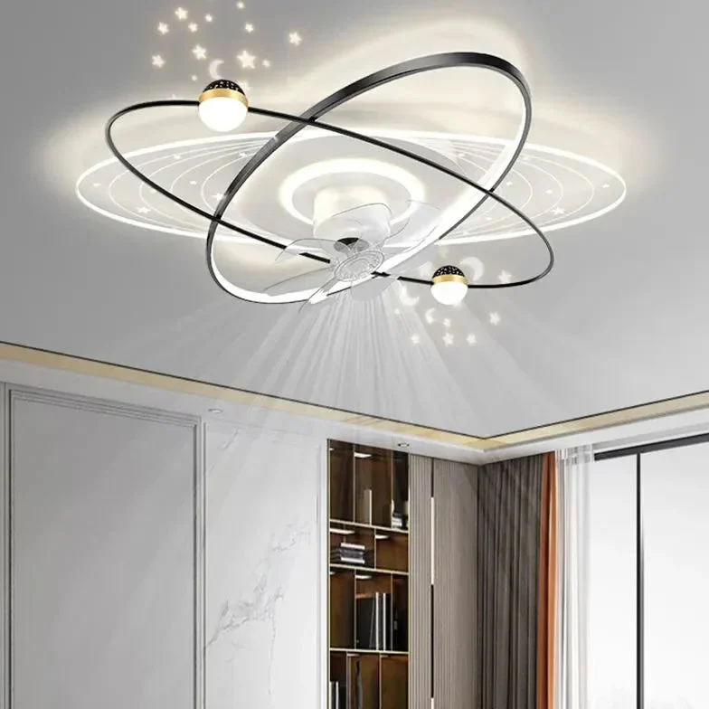 Plafones de dormitorio con ventilador moderno