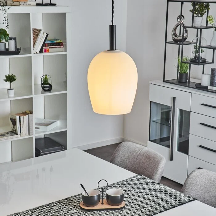 Magnano Lámpara Colgante Negro, 1 luz