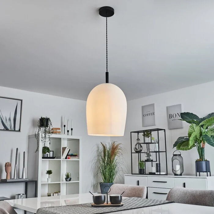 Magnano Lámpara Colgante Blanca, 1 luz