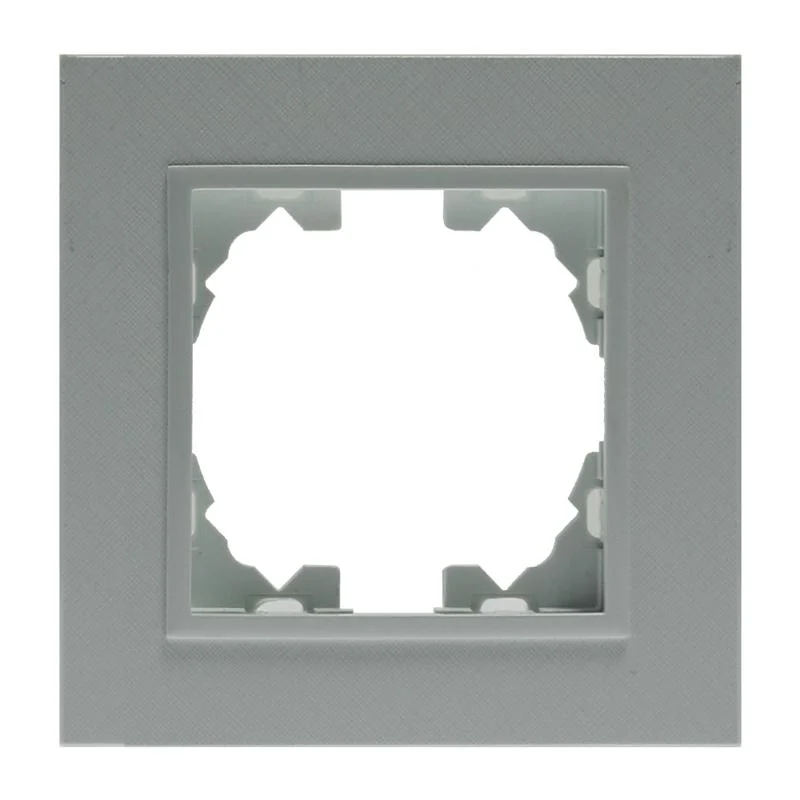 Marco de PC Empotrable Gris para 1 Módulo Serie wLux