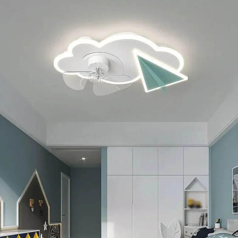 Lamparas infantiles de techo con creativo ventilador