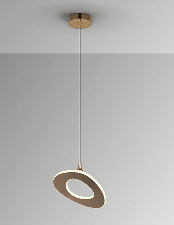 Mirena Lámpara 1 Luz Oro Rosa