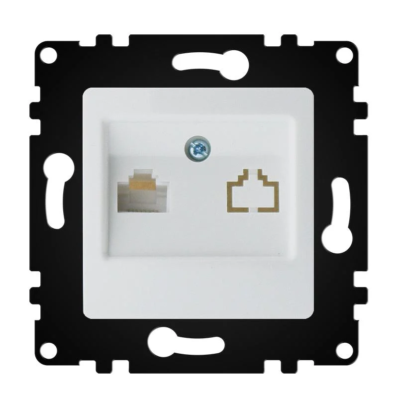 Módulo Empotrable Toma Internet Blanco IP20 Serie wLux