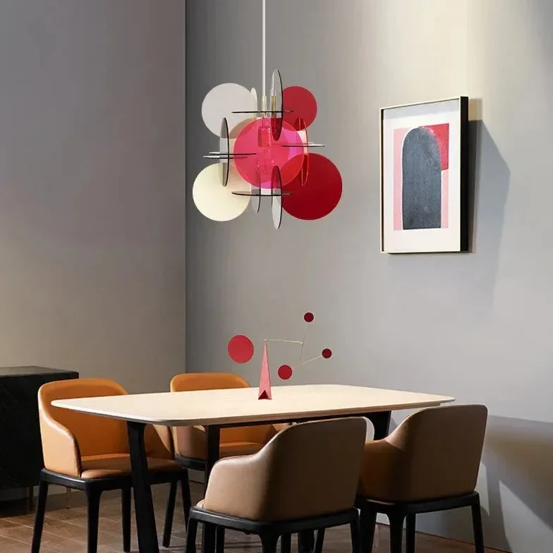 Lámpara colgante decorativa de colores para comedor o restaurante
