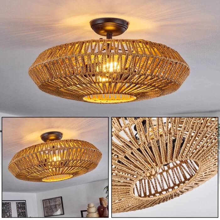 Mulstrand Lámpara de Techo Crudo, 2 luces