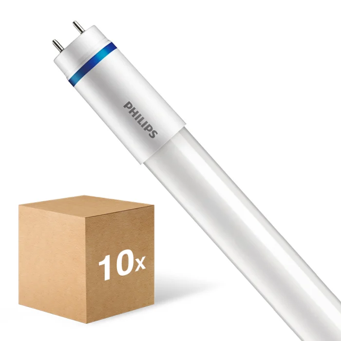 Multipack 10x Philips Tubo LED T8 MASTER (EM/Mains) Ultra Output 21.7W 3700lm - 865 Luz de Día | 150cm - Reemplazo 58W