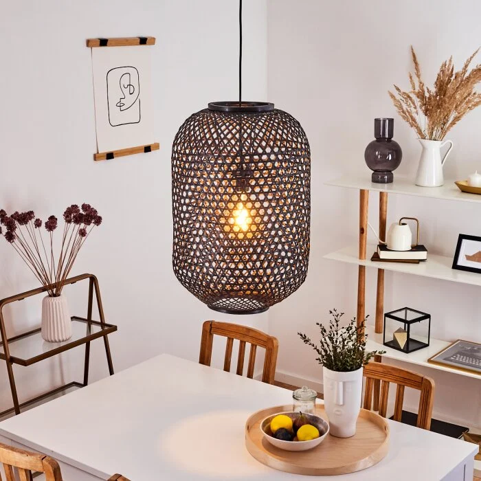 Narowai Lámpara Colgante Negro, 1 luz