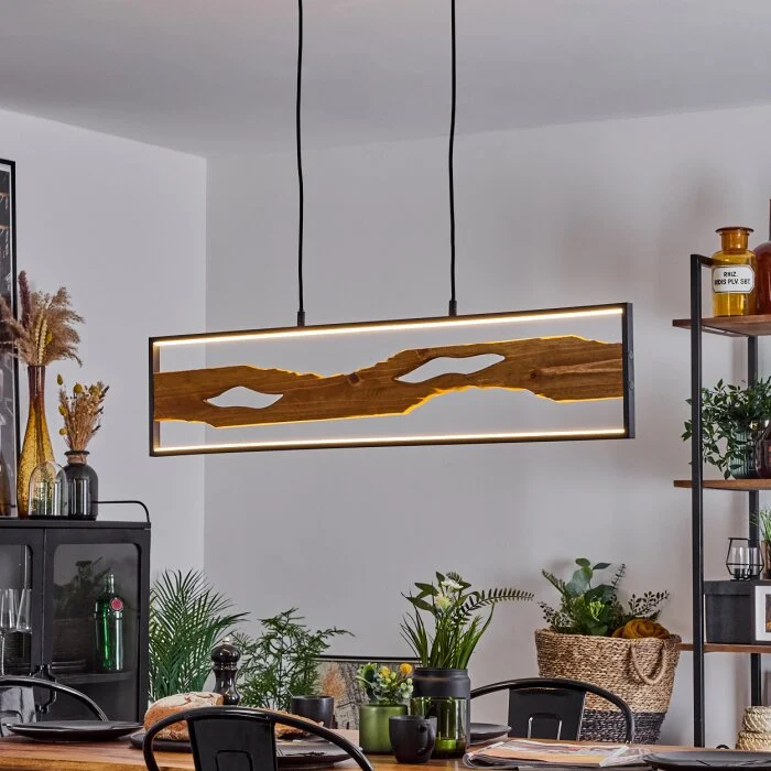 Nevogilde Lámpara Colgante LED Negro, 1 luz