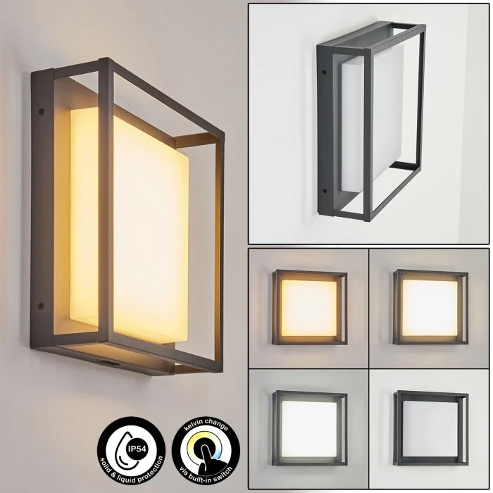 Nonza Aplique para exterior LED Antracita, 1 luz