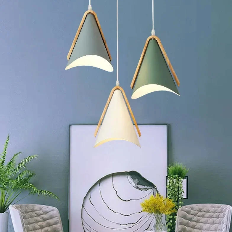 Lámparas colgantes de 3 luces estilo nórdico