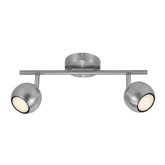 Nordlux CHICAGO Lámpara de Techo Acero inoxidable, 2 luces