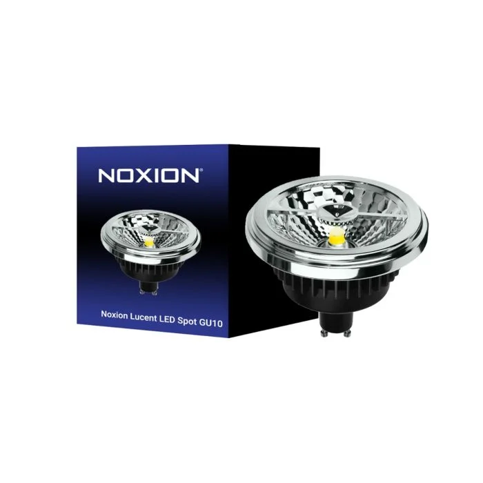 Noxion Lucent Foco LED GU10 AR111 12W 600lm 40D - 927 Luz muy Cálida | Mejor reproducción de color - Regulable - Reemplazo 50W