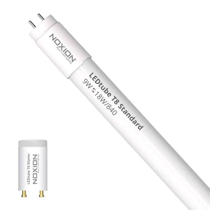 Noxion Tubo LED T8 Avant (EM/Mains) Standard Output 9W 900lm - 840 Blanco Frio | 60cm - Reemplazo 18W