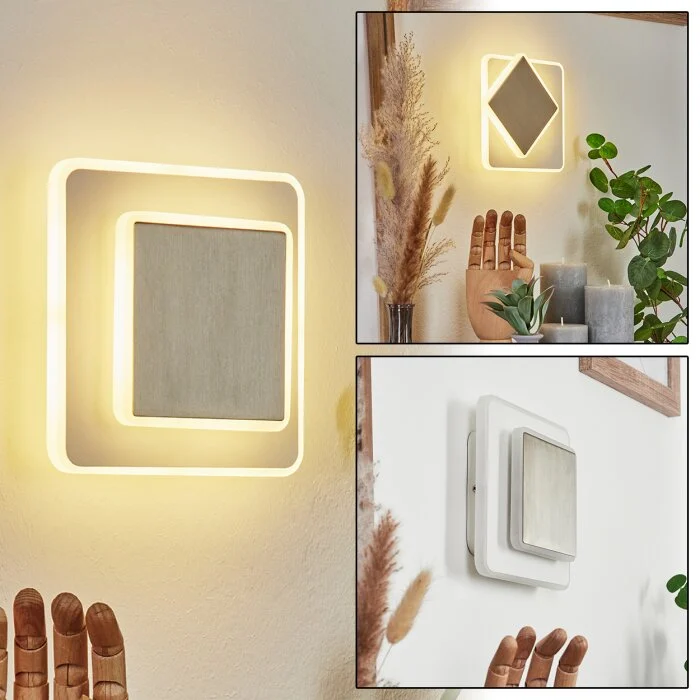 Orchaise Aplique LED Níquel-mate, Blanca, 1 luz