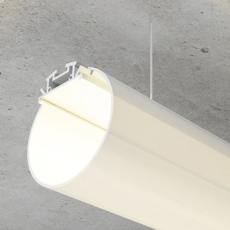 Perfil de Aluminio Redondo Dylan XI 2 metros – Opcional Colgante
