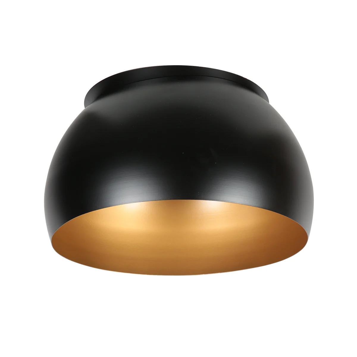 Pantalla de lámpara negra con interior dorado Steinhauer