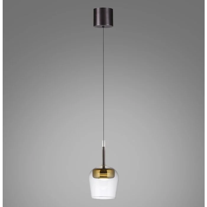 Paul Neuhaus Q-Serie Q-Kon Lámparas colgantes LED Marrón, 1 luz, Mando a distancia