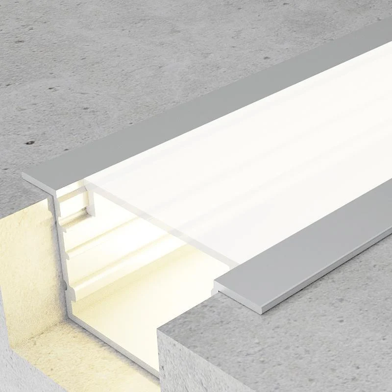 Perfil Aluminio para Empotrar con Alas Hev 12/24V/220V 2 metros