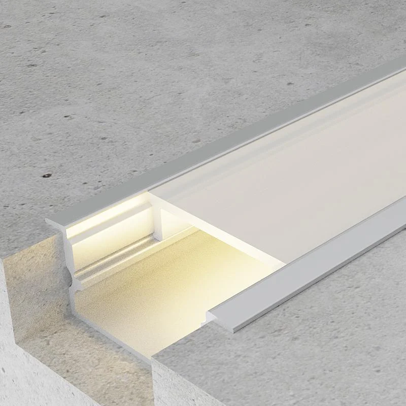 Perfil Aluminio para Empotrar con Alas Hieg 12/24V/220V 2 metros