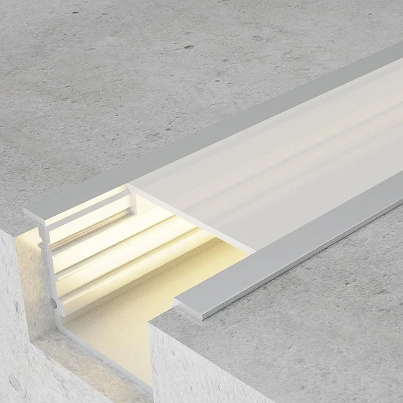 Perfil Aluminio para Empotrar con Alas Oreb 2 metros