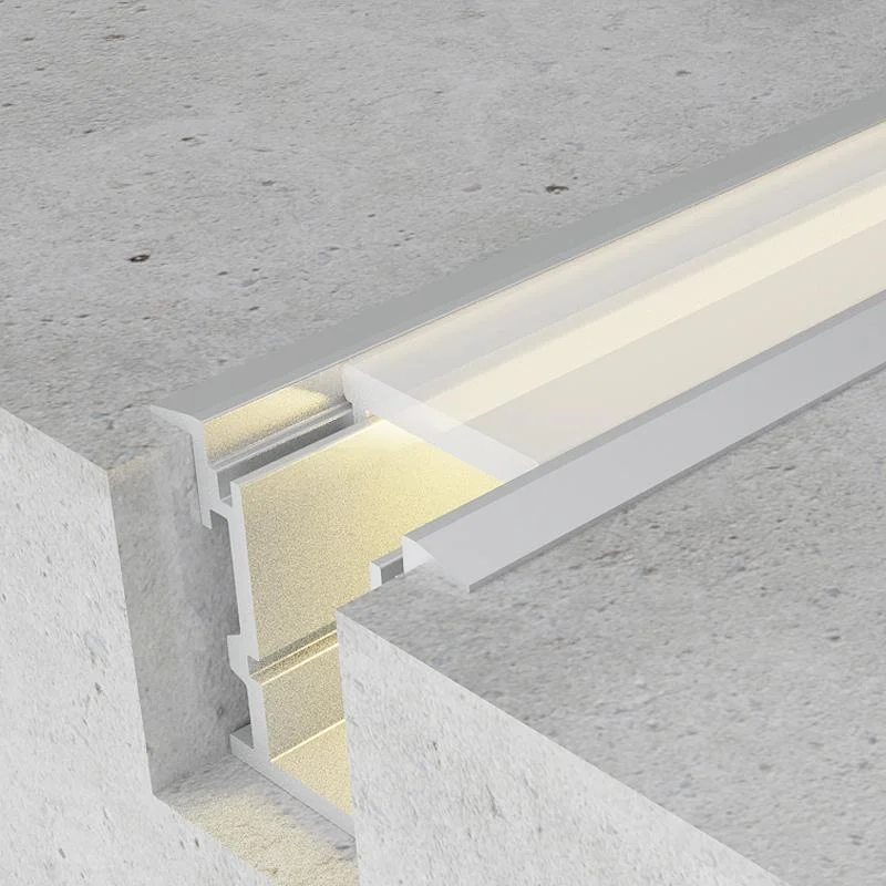 Perfil Aluminio Tih con Alas para Suelo 2 metros