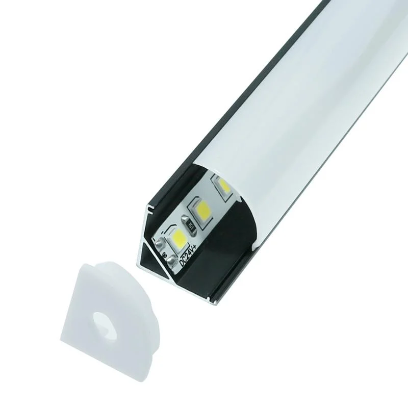 Perfil de Aluminio 90º para Esquina Negro 12V/24V 2 metros