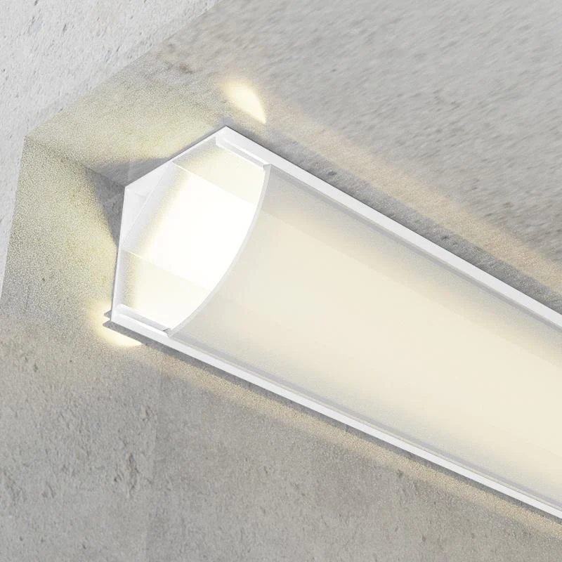Perfil de aluminio L Medium para Esquinas Lacado Blanco 12V/24V 2 metros