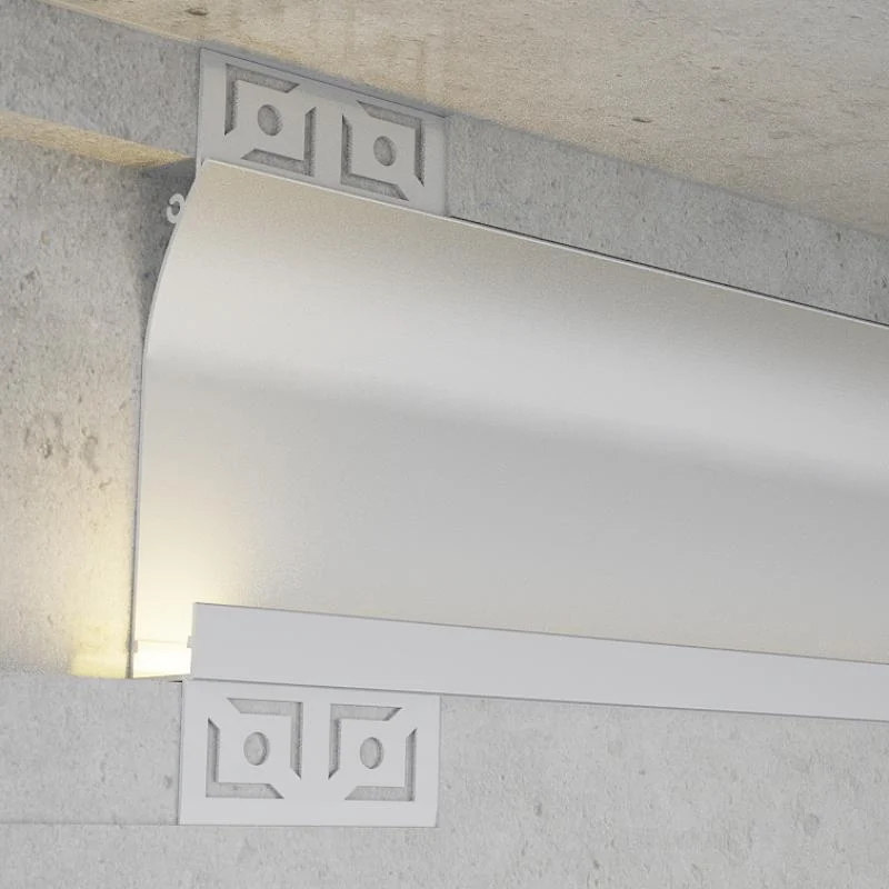 Perfil de Aluminio para Empotrar con alas Cue 12/24V 2 metros