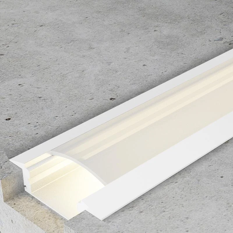 Perfil de Aluminio para Empotrar con alas Sub Lacado Blanco 12V/24V 2 metros