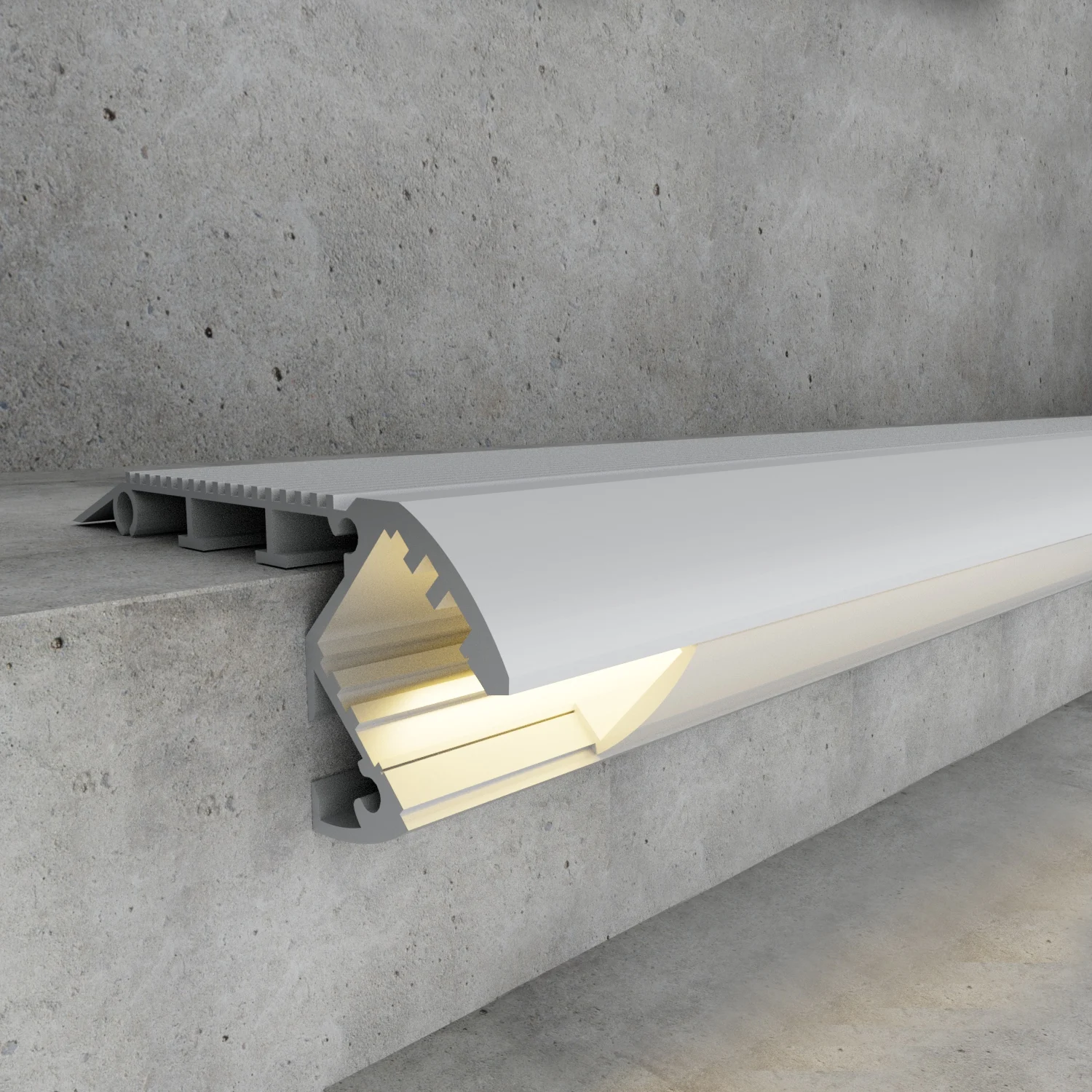 Perfil de aluminio para Especial Escaleras 12/24V 2 metros