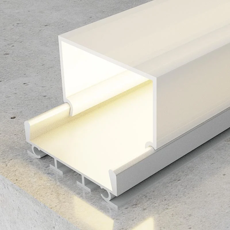 Perfil de Aluminio Superficie Cubik  12/24/220V 2 metros