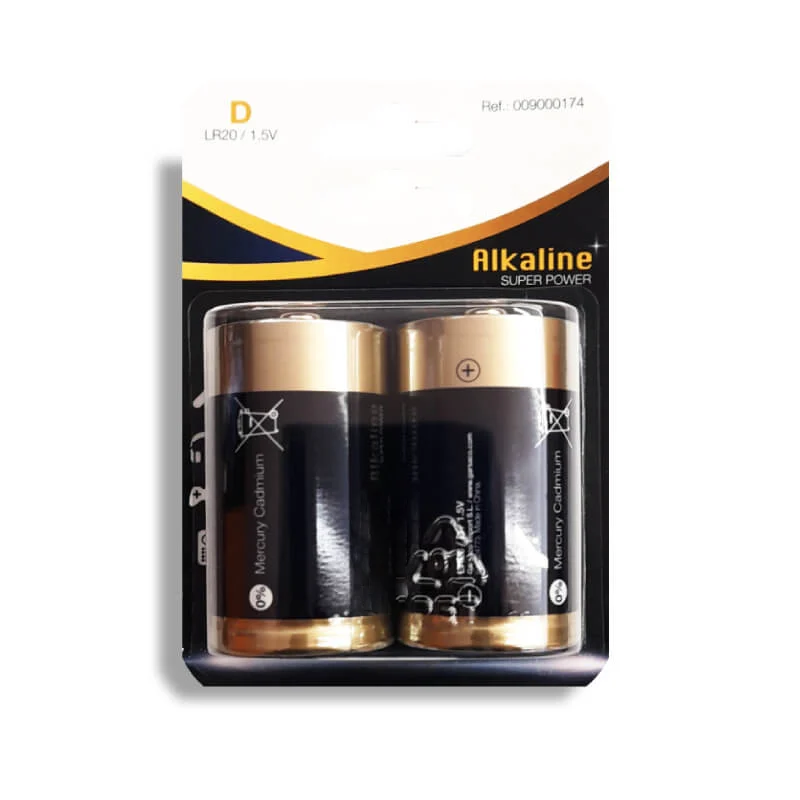 Pila Alcalina LR20(D) 1.5V (Blíster de 2 unidades)