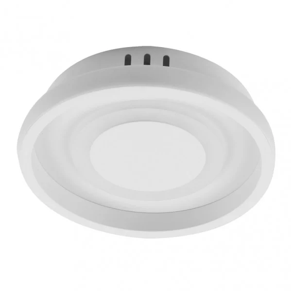 Plafón LED 20W Decorativo Blanco Metal / Acrílico Memoria de color incorporada