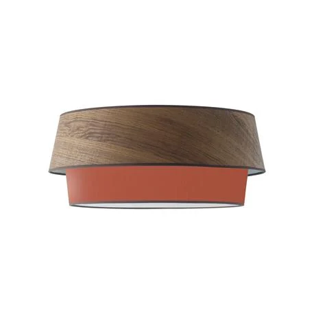 Plafón de techo con pantalla terracota Briana