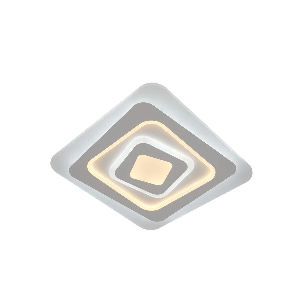 Plafón LED 86W Decorativo Blanco Metal / Policarbonato Memoria de color incorporada y Mando incluido