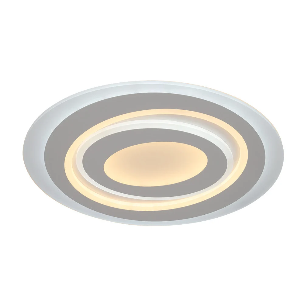 Plafón LED 130W Decorativo Blanco Metal / Policarbonato Memoria de color incorporada y Mando incluido