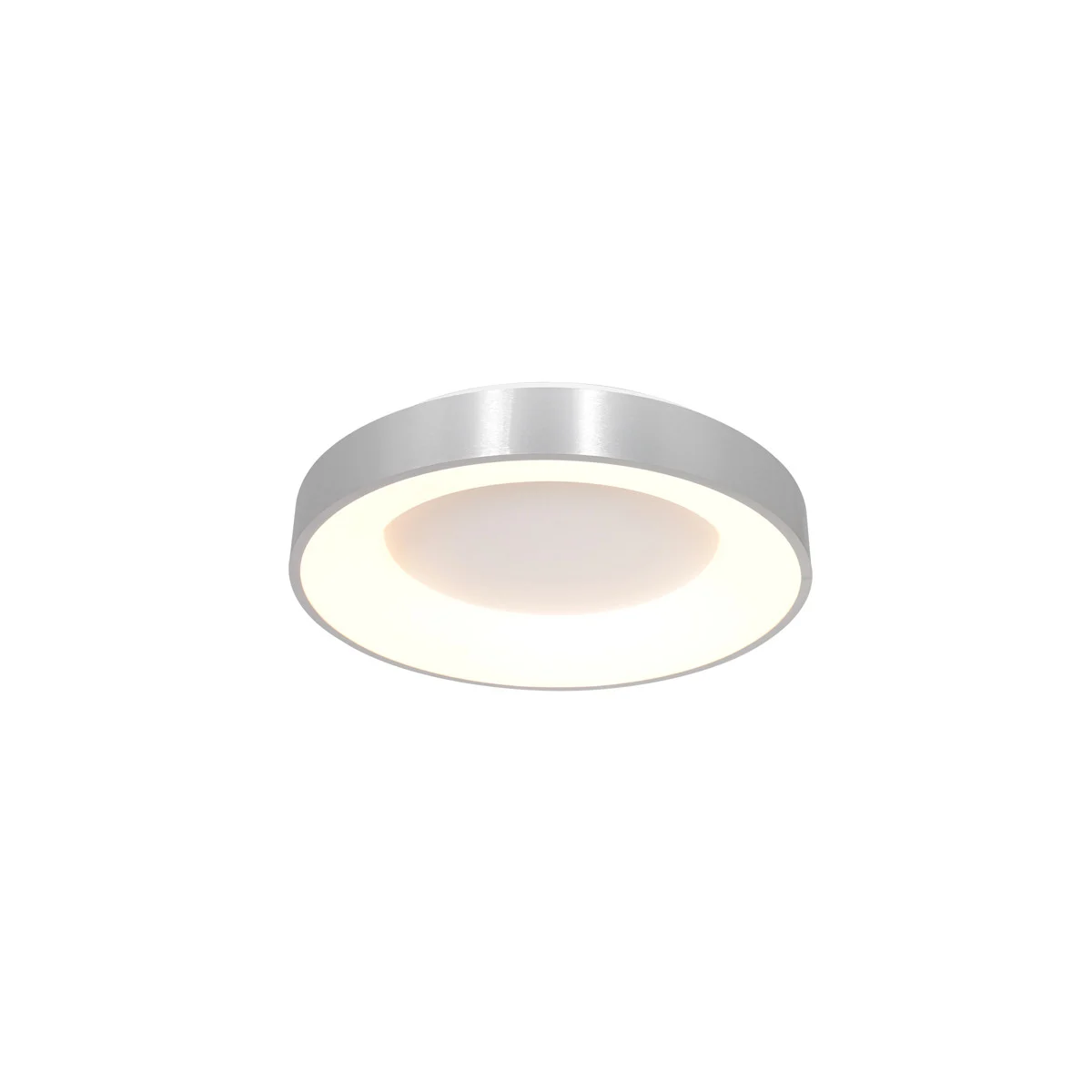 Plafón LED circular Steinhauer Ringlede plateado