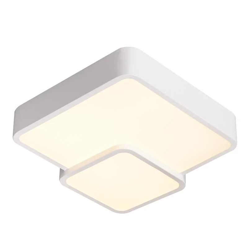 Plafón LED Cuadrado Doble Decorativo de Techo 70W CCT + Mando