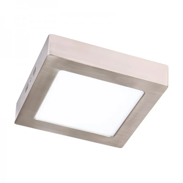 Plafón LED Cuadrado de Techo Níquel 12W 960LM