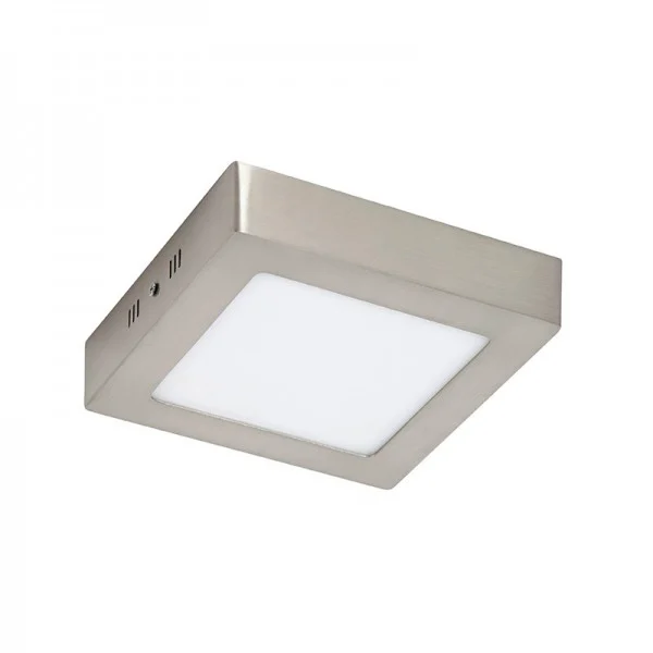 Plafón LED Cuadrado de Techo Níquel 6W 460LM