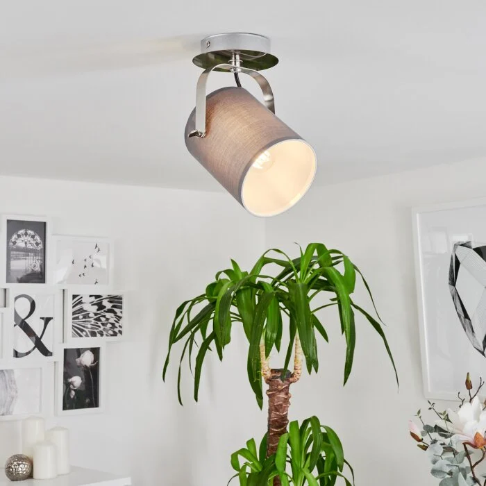 Puelches Lámpara de Techo Níquel-mate, 1 luz