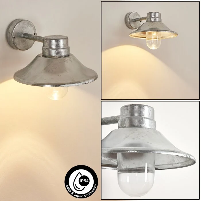 Pumiri Aplique para exterior LED Galvanizado, 1 luz