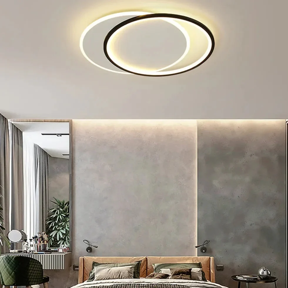 Lámpara de Techo LED Regulable Diseño Geométrico Estilo Moderno para Dormitorio