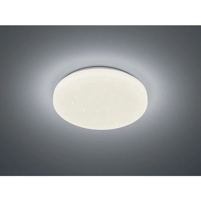 Reality CHARA Lámpara de Techo LED Blanca, 1 luz, Mando a distancia, Cambia de color